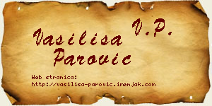 Vasilisa Parović vizit kartica